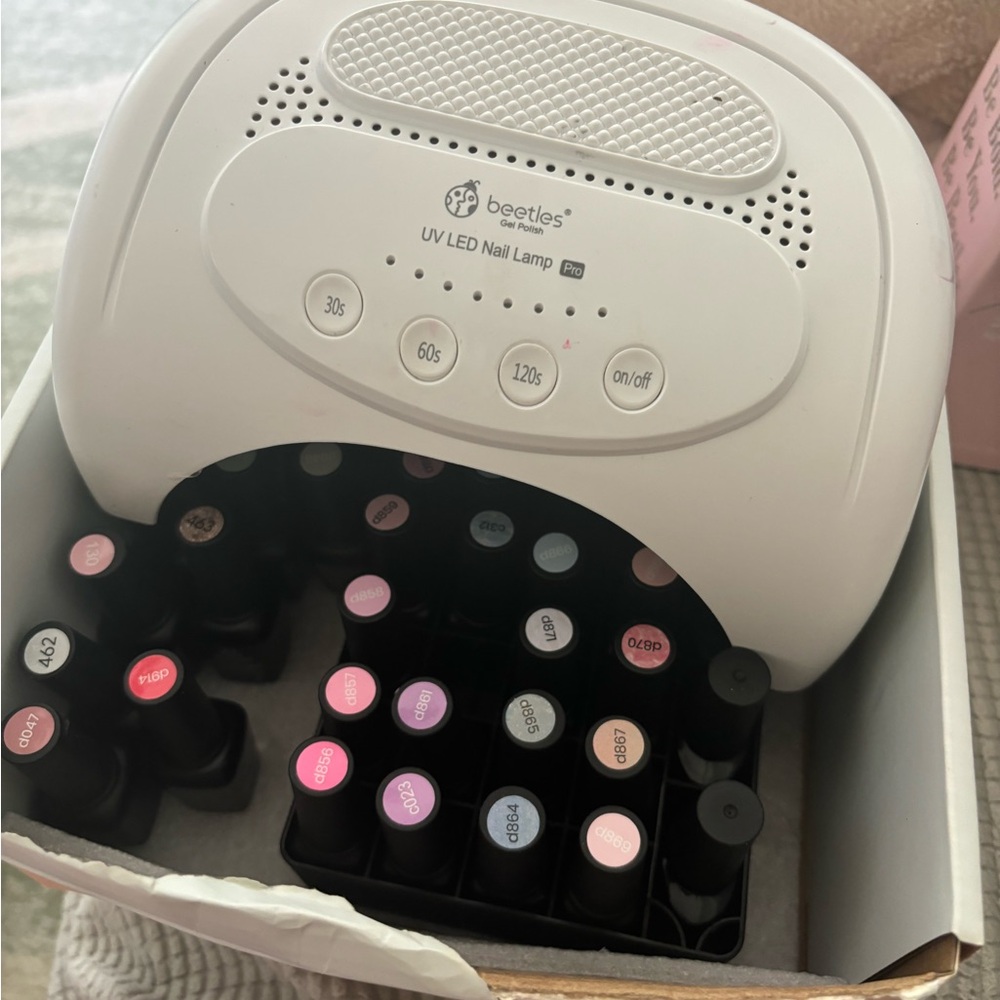 Beetles UV LED Nail Lamp with Gel Polish Set